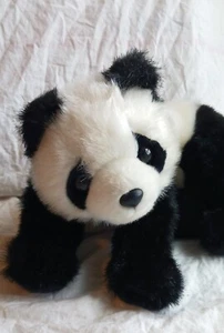 Vintage 2003 TY Classic Panda Bär Baby Xio Lin schwarz weiß Stofftier Plüschtier 14 Zoll - Bild 1 von 12