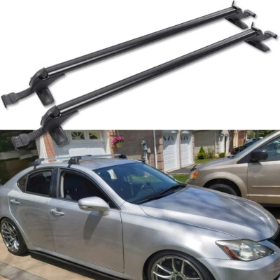 Portabicicletas de carga barra transversal techo techo coche 43" para Lexus IS 250 2006-2015 Foto 1 de 4