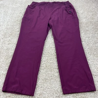 Pantalones exfoliantes sin marca para mujer talla 2XL púrpura bootcut cargo Foto 1 de 4