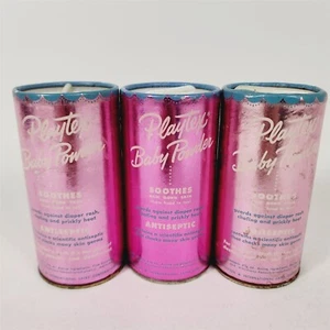 3 Vintage 1948 Playtex Baby Powder Cardboard Tube New Old Stock 4 1/8 oz - Picture 1 of 8