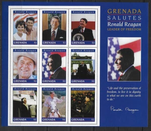 GRANADA, 1996, RONALD REAGAN, HOJA DE RECUERDO PERFECTA, MONTADA SIN MONTAR O NUNCA MONTADA - Imagen 1 de 1