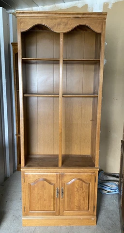 ETHAN ALLEN Heirloom nutmeg Tall Library Bookcase 10-9026 Cover