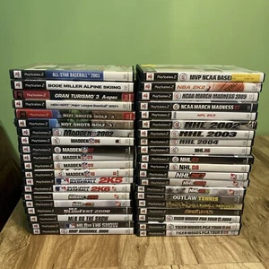 PlayStation 2 PS2 Sports Lot 40 Games $300 Value Tested Working Condition Varies - Picture 1 of 3