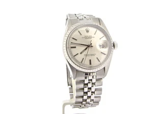 Vintage Rolex Datejust 1603 Mens Steel Watch w/ Rolex USA Oval Link Jubilee Band - Picture 1 of 6