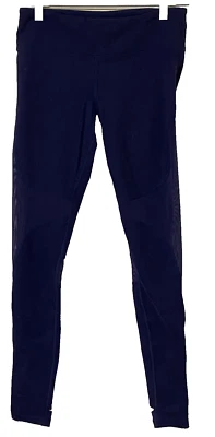 Leggings Alo Yoga para mujer medianos azul marino malla panel lateral dividido curación 28" x 31" Foto 1 de 4