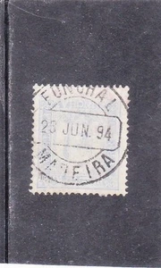 FUNCHAL / MADEIRA D. CARLOS 50 REIS (1892 - 93)  AF # 6 Used Variety perf. 13,5 - Bild 1 von 1