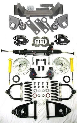 1935 40 Ford Bolt On Mustang II Power Front End Suspension 2" Drop Chevy Wilwood - Image 1 of 4