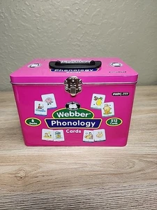 Speech Pronunciation Super Duper Webber Phonology 512 Cards WPC-777 8 Decks Tin - Picture 1 of 12