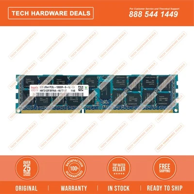 HMT31GR7BFR4A-H9    Hynix 8GB PC3-10600 DDR3-1333MHz ECC CL9 240-Pin RDIMM 1.35V - Image 1 of 2