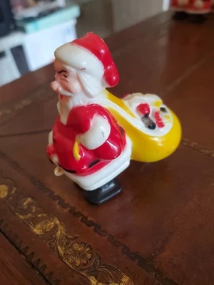 Juguete de Navidad vintage de Papá Noel Marx rampa caminante adorno Hong Kong Foto 1 de 4