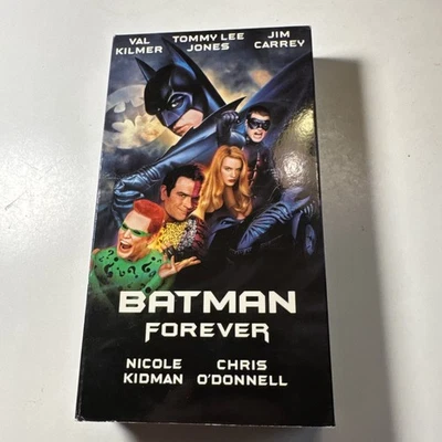 Batman Forever (VHS, 2000) Val Kilmer Jim Carrey MINTY Foto 1 de 4