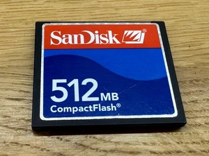 SanDisk 512MB Compact Flash CF Memory Card for DSLR Cameras Or Drones Working - Picture 1 of 2