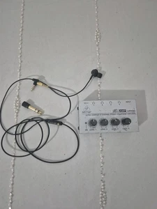 Behringer MICROAMP HA400 Ultra-Compact 4 Channel Stereo Headphone Amplifier - Picture 1 of 5