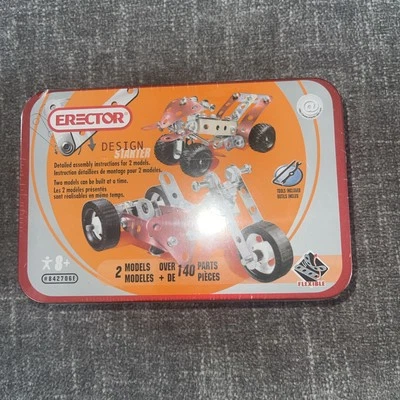 Erector Side Car Design Building Set  Meccano 2-Models Flexible 140Parts 842706E - Image 1 of 4