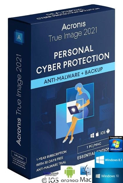 Acronis True Image 2021 Vollversion 1 PC/Mac 1 Jahr +Universal Restore DE/ML NEU - Bild 1 von 2
