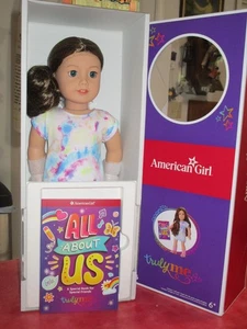 Neu American Girl Truly Me 18 Zoll Puppe #126 mit braunen Haaren blaue Augen Neu im Karton - Bild 1 von 10