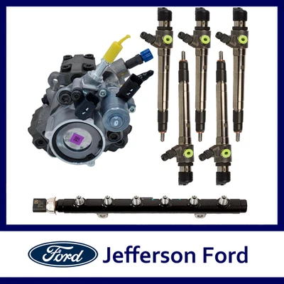 Genuine Ford Px Ranger MK2 3.2L Diesel Fuel Injectors + Pump + Fuel Rail Set - image 1 of 4