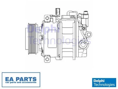 Compressor, air conditioning for VW DELPHI CS20522 - Image 1 of 4