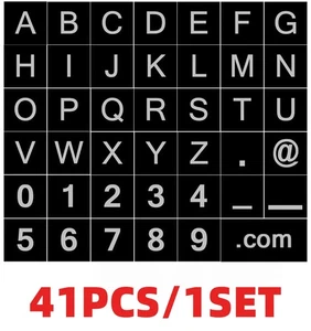 Azulejos de letras impresas número del alfabeto 1x1 (juego de 41 piezas) sin usar, en caja City Castle - Imagen 1 de 7