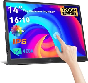 NEU & OVP – Kenowa 14″ Touchscreen Tragbarer Monitor 1920×1200 USB-C/HDMI - Bild 1 von 14