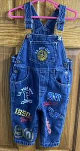 US Polo Assn. Baby Denim Overalls 24 Months - Picture 1 of 7