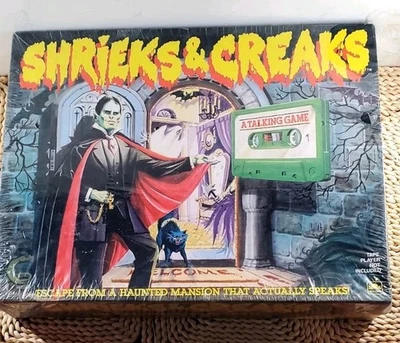Vtg NEOTOY Shrieks & Creaks 1988 A Talking Horror Golden Board Game NEW SEALED - Image 1 of 4