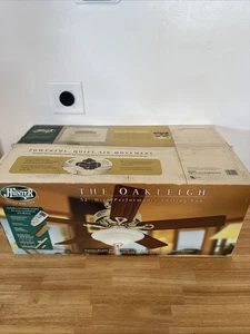 Hunter 21524 Oakleigh 52” Ceiling Fan Light/Remote Oak/Walnut 5-Blade Vintage - Picture 1 of 4