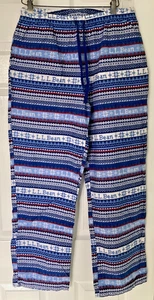 LL Bean Pyjamahose Flanell Schneeflocken Medium Damen - Bild 1 von 3