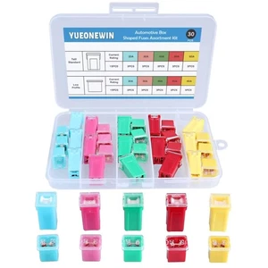 30pcs Jcase Car Fuse Assortment Kit Tall/STD and Low Profile Jcase Box Shaped... - Picture 1 of 7