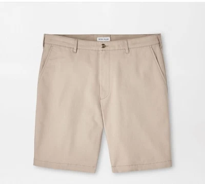 Peter Millar Crown 舒适短裤 颜色:卡其色 全新! — 第 1/4 张图片
