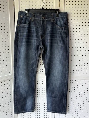 Men's PD&C Slim Straight Fit 34x30 Dark Blue Denim Jeans EUC! - Image 1 of 4