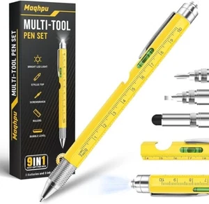 Maqhpu Gifts for Men Dad Gifts, Father's Day Gifts, 9 in 1 Multi Tool Pen Gadget