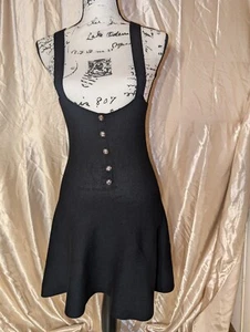 Overall Dress Women's Black Size Medium - Picture 1 of 5