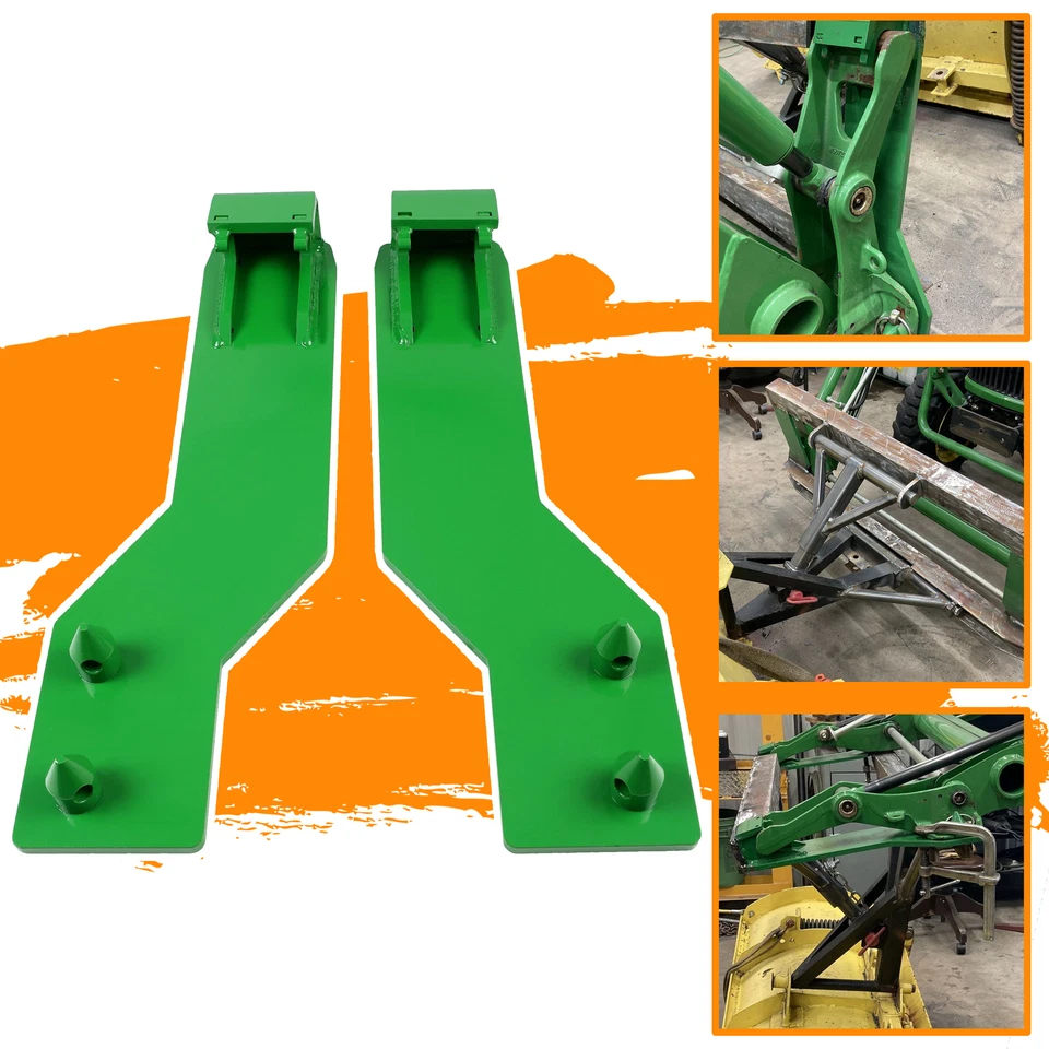 For John Deere Tractor Loader Quick Tach Weld On Mounting Brackets - Image 1 of 4