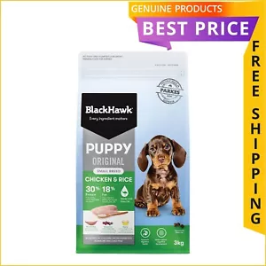BlackHawk Original Chicken & Rice Dry Dog Food 3 Kg Pack for Puppy Small Breed - Picture 1 of 2