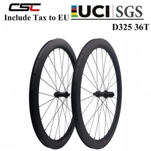 40mm Carbon Disc Wheels 12mm Center Lock Hub 36T Ratchet System Gravel Bike - Picture 1 of 6