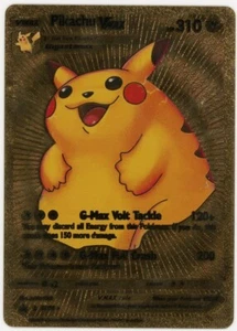 Pikachu Pokémon Gold Foil Vmax HP310 2023 Trading Card - Picture 1 of 2