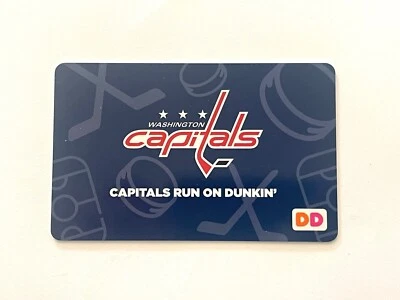 2017 Dunkin Donuts Gift Card. WASHINGTON CAPITALS. NHL Mint. Worldwide shipping - Image 1 of 2