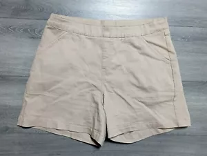 Nautica Jeans Shorts Adult Large Khaki Pull On Spring Summer Casual Womens - Picture 1 of 7
