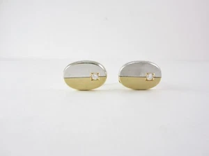 NACHLASS 18K GELBGOLD DIAMANT MANSCHETTENKNÖPFE 0,32CT GESCHÄTZT 3.500,00 $ - Bild 1 von 12