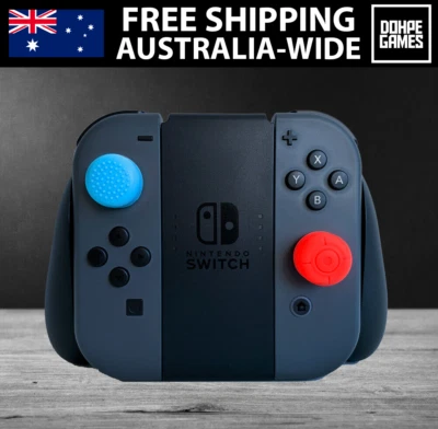 Blue/Red Extended Thumb Grips for Nintendo Switch Joy-Con Lite Joycon Controller - Image 1 of 2
