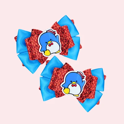 Lazo para el cabello de esmoquin Sanrio Hello Kitty, lazos para niñas, lazos para niños pequeños Foto 1 de 2