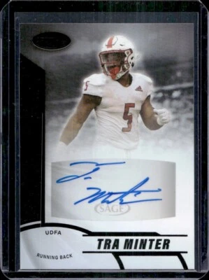 Tra Minter 2019 Sage Aspire Black Auto Autograph Rookie Rc - Image 1 of 3