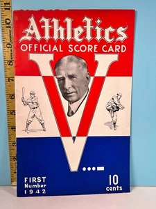 🔥1942 Philadelphia Athletics Baseball Program vs Red Sox Unscored HIGH GRADE🔥 - Picture 1 of 5