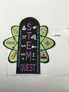 2023 NATIONAL JAMBOREE STEM QUEST GREEN PATCH G3383 - Picture 1 of 1
