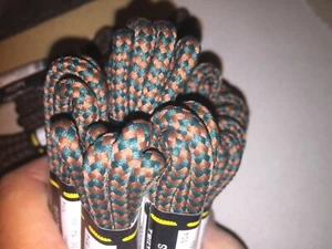 1 pair DR MARTENS 4mm brown green flecked cord LACES 60 cm SHOE BOOT TRAINER - Picture 1 of 3