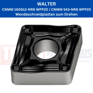 10 x WALTER CNMM 160612-NR6 WPP20 / CNMM 543-NR6 WPP20 for Steel & Casting - Picture 1 of 1