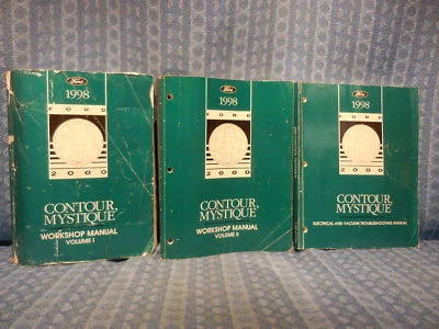 1998 福特 Contour Mercury Mystique 原始设备制造商原装车间手册 3 卷套装 — 第 1/4 张图片