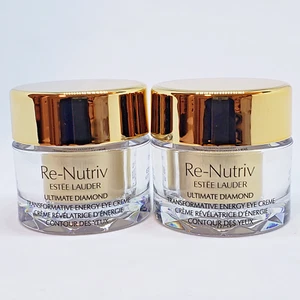 Lot 2 Estee Lauder Re-Nutriv Ultimate Diamond Energy EYE creme .17oz 5ML = 10ML - Picture 1 of 2