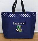 Personalized Baby Diaper Bag Tote Monogrammed Soccer Ball Turtle